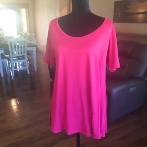Hot Pink Perfect Tee by LuLaRoe